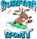 Surfing Goat Logo